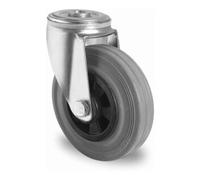 CASCOO CASCOO Roulette pivotante à trou central ø 200 mm Série P4R2 à roulement à billes Quantité:1