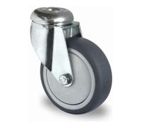 CASCOO CASCOO Roulette pivotante à trou central ø 75 mm Série P2T2 à roulement à billes Quantité:1