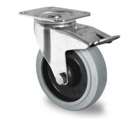 CASCOO CASCOO Roulette pivotante avec frein total ø 100 mm Série R4E2 à roulement à billes Quantité:1
