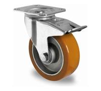 CASCOO CASCOO Roulette pivotante avec frein total ø 125 mm série AAU5 à double roulement à billes Quantité:1