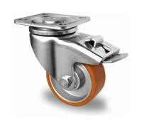 CASCOO CASCOO Roulette pivotante avec frein total ø 125 mm série DAU5 à double roulement à billes Quantité:1