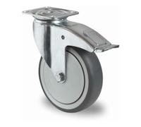 CASCOO CASCOO Roulette pivotante avec frein total ø 125 mm Série P2T2 à roulements à billes Quantité:1