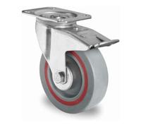 CASCOO CASCOO Roulette pivotante avec frein total ø 125 mm Série T6P2 à roulement Quantité:1