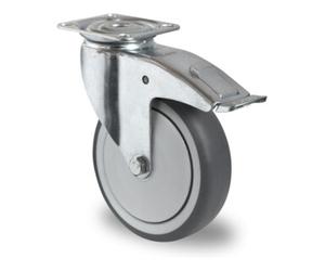 CASCOO CASCOO Roulette pivotante avec frein total ø 150 mm Série P2T2 à roulement à billes Quantité:1