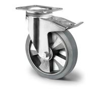 CASCOO CASCOO Roulette pivotante avec frein total ø 160 mm Série BAF2 à double roulement à billes Quantité:1