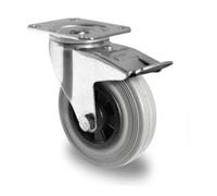 CASCOO CASCOO Roulette pivotante avec frein total ø 200 mm Série P4R2 à roulement Quantité:1