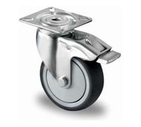 CASCOO CASCOO Roulette pivotante avec frein total ø 75 mm série P2T2 à roulement à billes Quantité:1