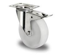 CASCOO CASCOO Roulette pivotante avec frein total ø 80 mm série N0N0 palier lisse inox Quantité:1