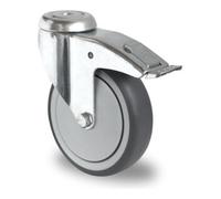 CASCOO CASCOO Roulette pivotante avec frein total ø 80 mm série P2T2 à roulement à billes Quantité:1