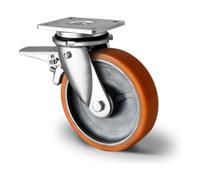 CASCOO CASCOO Roulette pivotante avec frein total avant ø 125 mm Série I2U5 à double roulement à billes Quantité:1