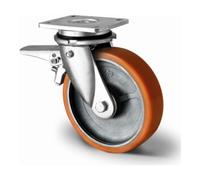 CASCOO CASCOO Roulette pivotante avec frein total avant ø 200 mm Série I2U5 à double roulement à billes Quantité:1