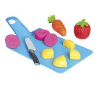 Casdon Joseph Joseph Jouet - Chop2Pot - Ensemble de Cuisine très sécurisé pour Enfants avec Planche à découper Pliable et Nourriture de Jeu à découper - 2 Ans +