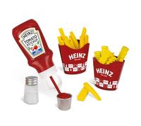 Casdon Heinz Chip & Dip Snack Set pour enfants | Comprend du ketchup, une salière, 2 porte-frites, des frites, des chips froissées et un pot de ketchup - Parfait pour jouer à partir de 2 ans.