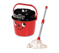 Casdon Henry Mop & Bucket | Ensemble de Nettoyage de Jouets de Marque pour Enfants à partir de 3 Ans | avec Visage Impertinent d'Henry pour Beaucoup de Plaisir de Nettoyage