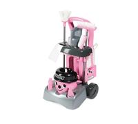 Casdon Henry & Hetty Jouets - Chariot de nettoyage Hetty Deluxe - Ensemble rose inspiré d’Hetty avec aspirateur à main fonctionnel - chariot de nettoyage pour enfants avec accessoires - 3 ans & +