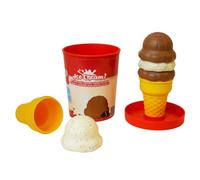 Casdon Miko Glace Jouet, Vanille et Chocolat, Dès 2 Ans | Pot avec boules et cornets de glace jouet à préparer et servir pour des jeux de rôle imaginatifs.