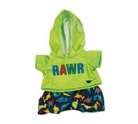 Casdon Mini Build-A-Bear Workshop Lot de 4 Tenues de Jouets à Assortir avec Pyjamas, Sweats à Capuche Mignons, Styles d'été | pour Enfants à partir de 3 Ans Convient Uniquement aux Mini Ours de 22,8