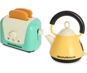 Casdon Morphy Richards 65150 Jouet interactif Grille-Pain et Bouilloire pour Enfants à partir de 3 Ans | Ressemble à la Vraie Chose pour Un Plaisir sans Fin, Bleu Sarcelle et Jaune, Taille M