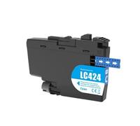 CasdsDtub Cartouche d'encre Couleur Compatible pour imprimante DCP-J1200DW LC424BK LC424C LC424M LC424Y(Cyan)