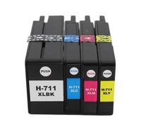 CasdsDtub Cartouche d'encre CZ130A CZ131A CZ132A CZ133A, complète, Compatible avec l'imprimante T120 T520(1Set)