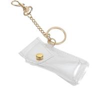 Case À Lèvres - Support De Baume À Lèvres Transparent | Repstick Keychain Rest | Anneau De Charme De Au | PVC Transparent PVC Portable Miini Lipglose Support | Fashion Fashion Co
