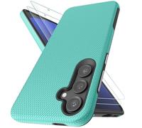 Case Collection pour Coque Samsung S24 FE et 2X Verre Trempé, Protection Contre Les Chutes à Double Couche Antichoc, Etui Mate Robuste de Qualité Militaire pour Coque Samsung Galaxy S24 FE