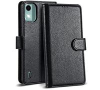 Case Collection pour Nokia C12 - Coque de Telephone en Cuir de Première Qualité | Protection RFID | Porte-Carte et Pochette à Monnaie Etui | Compatible avec Coque Nokia C12