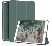 Case Compatible iPad 9th Generation 2021/ iPad 8th Generation 2020/iPad 7th Generation 2019,Auto Sleep/Wake Smart Folio Case for iPad 10.2 Inch,Dark Green