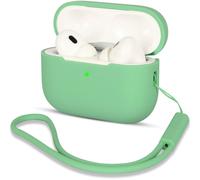 Case Compatible with Airpods Pro 2, AirPods Pro 2 Silicone Protective Case Cover for AirPods Pro 2nd Generation, AirPods Pro 2 2022 Case with Silicone Lanyard, Fruit Green