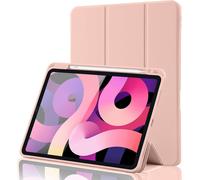 Case Compatible With Ipad Air 4 Ipad Air 2020 With Portestylos Full Body Protection Stand For Stylus Charging 2nd Gen Wake Up Sleep Smart Cover For Ipad Air 4 10.9 2020 Rose Gold