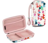Case Compatible with Kodak Mini 2 Retro/Kodak Step & Mini 2 HD Photo Printer,EVA Hard Protective Carrying Case with Inner Pocket/Removable Strap,,Z-Hearts Rain,Case Compatible with Kodak