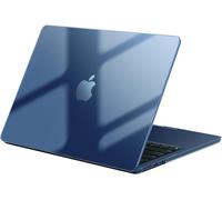 Case Compatible with MacBook Air 13 Inch M2 M3 M4 with 13.6"" Retina and Touch ID, 2022 2024 2025, A2681 A3113 A3240, Protective Hard Plastic Case, Anti-Scratch - Midnight Crystal
