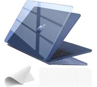 Case Compatible with MacBook Air 13 Inch M4 M3 M2 2025 2024 2022 (A3240 A3113 A2681) Mac 13 Hard Plastic Cover, Keyboard Protection, Polishing Cloths ¿ Crystal Mezzanotte