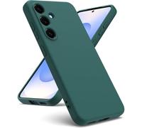Case Compatible with Samsung Galaxy S25 5G, [Liquid TPU Silicone] [Microfiber Interior] Soft Rubber Cases Shockproof Protective Bumper Case Cover S25 5G - Midnight Green
