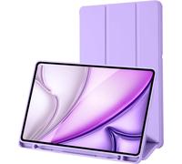 Case Compatible With Samsung Galaxy Tab S6 Lite 10.4 Inch 2024/2022/2020 Sm-P620n/P625n/P610/P613/P615/P619 With Pen Holder, Protective Case, Auto Sleep/Wake (Purple)