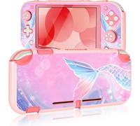 Case Compatible with Switch Lite,Fantasy Pink Hard Protective Case for Switch Lite Switch Lite with 2 Thumb Grip Caps,Pink