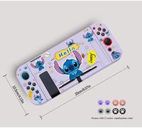 Case Compatible with Switch NS,Switch NS Case,Durable Silica Anti-Scratch Case Accessories,for Switch NS Console and Controller,Made of TPU Material,D,Cute