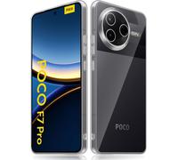 Case Compatible With Xiaomi Poco F7 Pro Case, Ultra Thin Transparent Four Corners Anti-Fall Soft Tpu Shockproof Bumper Protective Cover