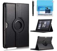 Case Cover For Samsung Galaxy Tab 2 10.1 Inch 2012 (Gt-P5100 Gt-P5110 Gt-P5113) ¿ 360 Degree Rotation Full Protection Kickstand Case Cover With Stylus And Screen Protector (Black)