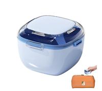 Case de bain dentaire - tasse de nettoyage à l'épreuve des fuites pour trempage hygiénique de prothèse, boîte de rangement de retenue avec conception de couvercle sécurisée, organisateur de la main-d'