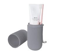 Case de brosse à dents | Voyage anti-poussière et dentifrice - Porte-tasse pour l'école de camping en cours de voyage, réduisant l'encombrement et une hygiène optimale. Profitez d'une routine