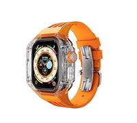 Case de kit de mod transparent pour une bande de montre FluororUbber de 49 mm pour la série de montres en silicone Ultra 8 SIRA 8