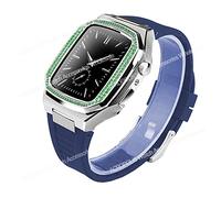 Case de kit de modification de diamant pour bande 8 7 45 mm 44 mm Base de boîtier en acier inoxydable pour la série Iwatch 6 SE 5 4 SET DE MOD DIY