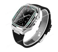 Case de kit de modification de diamant pour bande 8 7 45 mm 44 mm Base de boîtier en acier inoxydable pour la série Iwatch 6 SE 5 4 SET DE MOD DIY