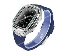 Case de kit de modification de diamant pour bande 8 7 45 mm 44 mm Base de boîtier en acier inoxydable pour la série Iwatch 6 SE 5 4 SET DE MOD DIY