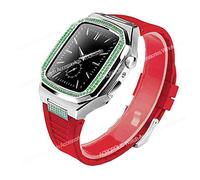Case de kit de modification de diamant pour bande 8 7 45 mm 44 mm Base de boîtier en acier inoxydable pour la série Iwatch 6 SE 5 4 SET DE MOD DIY