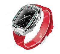 Case de kit de modification de diamant pour bande 8 7 45 mm 44 mm Base de boîtier en acier inoxydable pour la série Iwatch 6 SE 5 4 SET DE MOD DIY