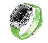 Case de kit de modification de diamant pour bande 8 7 45 mm 44 mm Base de boîtier en acier inoxydable pour la série Iwatch 6 SE 5 4 SET DE MOD DIY