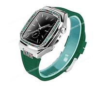 Case de kit de modification de diamant pour bande 8 7 45 mm 44 mm Base de boîtier en acier inoxydable pour la série Iwatch 6 SE 5 4 SET DE MOD DIY