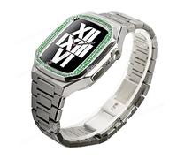 Case de kit de modification de diamant pour bande 8 7 45 mm 44 mm Base de boîtier en acier inoxydable pour la série Iwatch 6 SE 5 4 SET DE MOD DIY